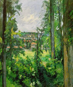 Auvers，郊外景观，1875-77 作者 保罗·塞尚